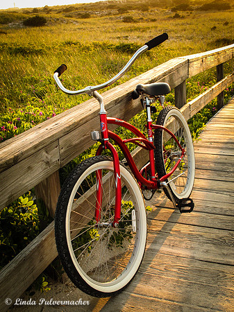 IMG_0582-2Red Bike On Fire Island Boardwalk